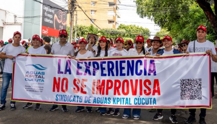 El sindicato de Trabajadores de Aguas Kpital abogó por la continuidad del proyecto de acueducto./Foto cortesía