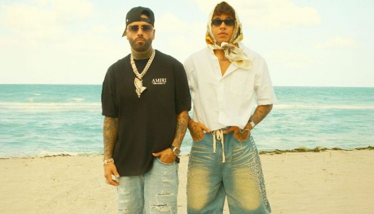 Ritmo, sol y romance: el nuevo golpe tropical de Nicky Jam y Beéle.