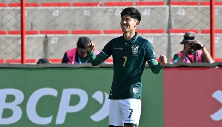 Miguel Terceros, delantero de la selección boliviana.