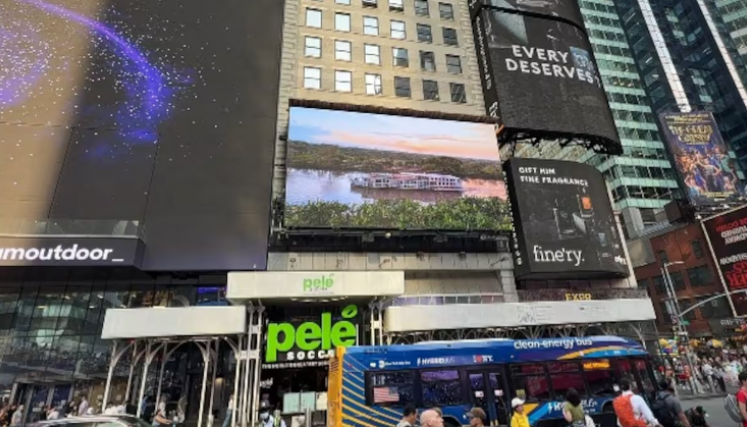 Bolivar brilla hoy en Times Square