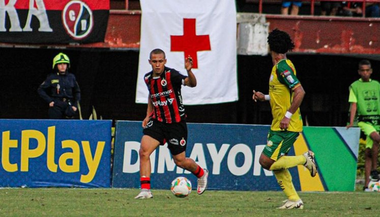 Dayan Pérez, jugador del Cúcuta Deportivo. 