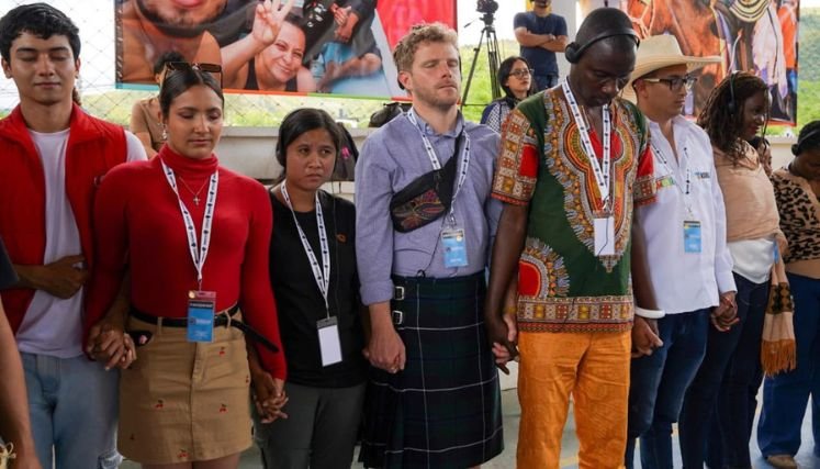 Los jóvenes de varios países consolidaron las propuestas para lograr la convivencia pacífica de los pueblos en paz con la naturaleza. / Foto Cortesía