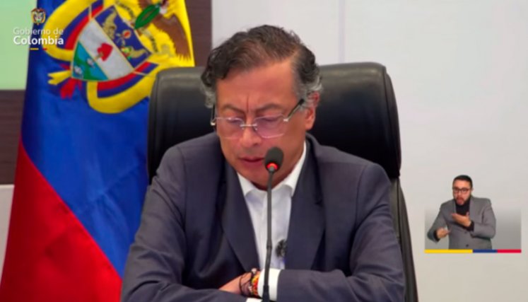 Gustavo petro alocución. Foto captura de pantalla