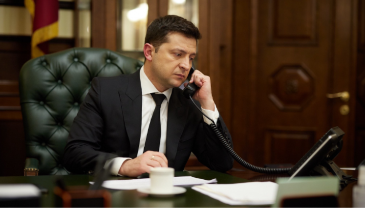Presidente de Ucrania Volodimir Zelensky