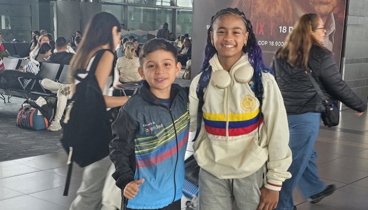 Andreey Felipe Briceño y Camila de Hoz, viajaron a Copenhague.