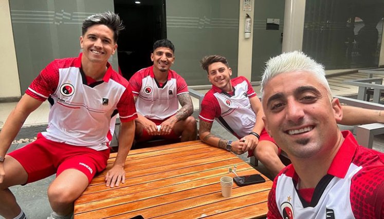 Cristian Álvarez, Lucas Ríos, Diego Calcaterra y Matías Pisano. 