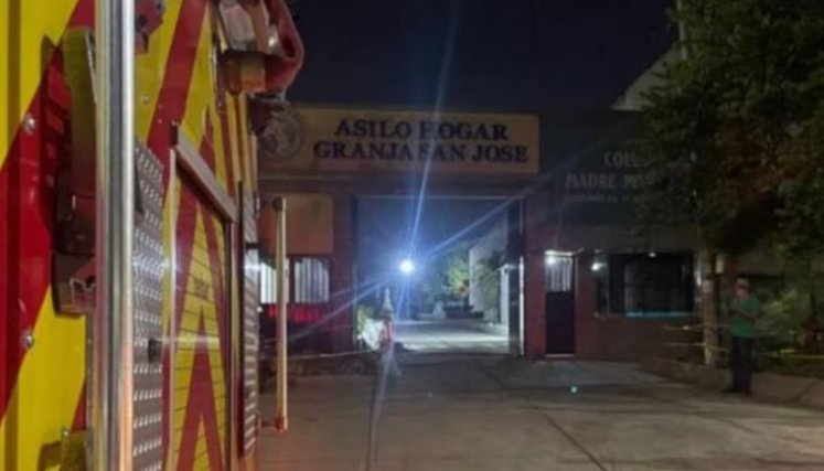 Incendio en asilo. 