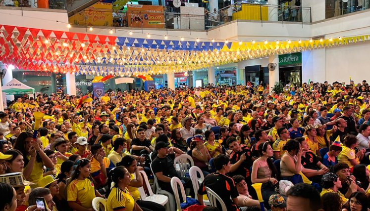 Hinchada de Colombia. Foto La Opinión Hinchada de Colombia. Foto La Opinión