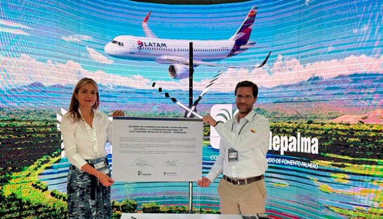 Convenio entre LATAM Airlines Colombia y Fedepalma. / Foto Cortesía