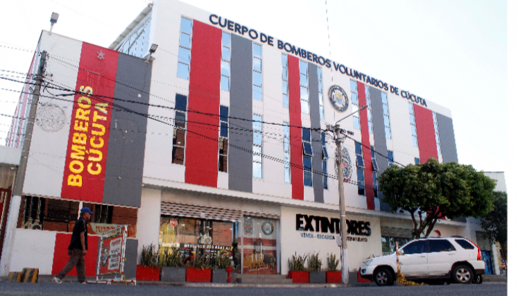 Estación central de los Bomberos de Cúcuta.