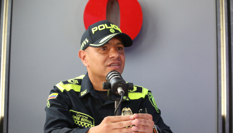 Coronel Jorge Andrés Bernal Granada, comandante de la Denor.