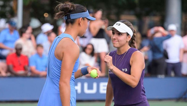 Yue Yuan y Camila Osorio, dobles US Open 2025. 
