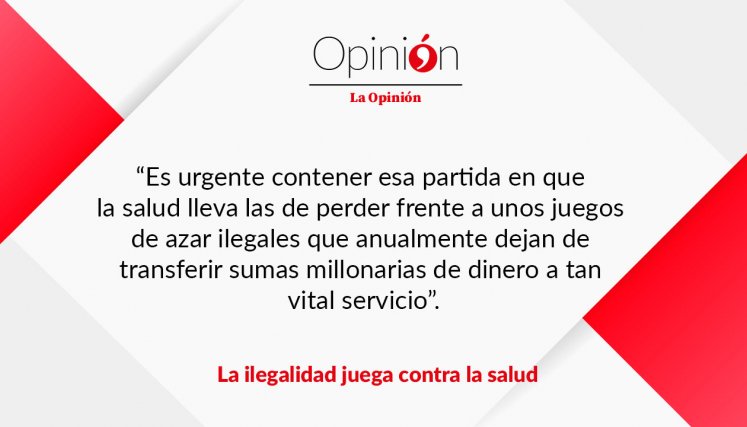 La ilegalidad juega contra la salud