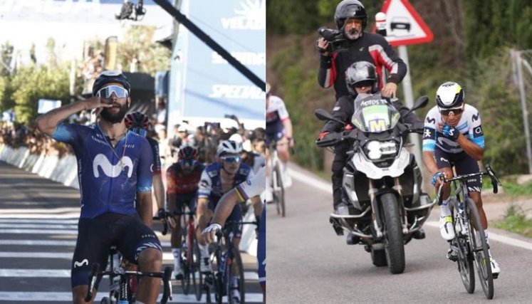 Nairo Quintana y Bernardo Gaviria
