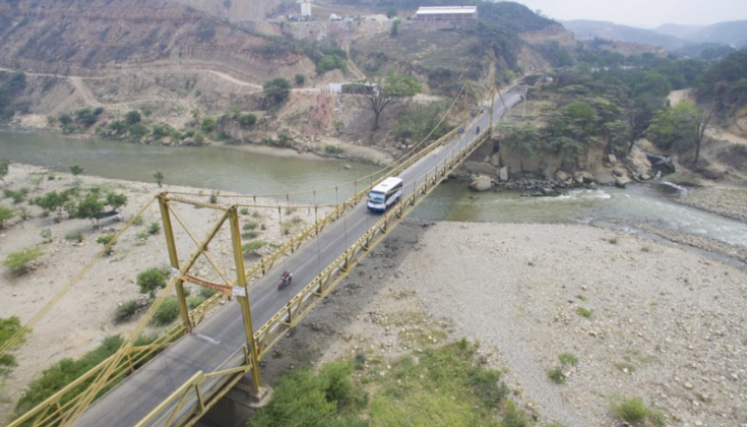 Río Zulia, afluente del acueducto de Cúcuta. 