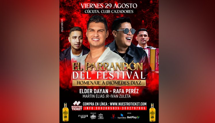 Este evento, organizado por Fuego Group, hace parte de la novena edición del Festival Vallenato La Perla del Norte.