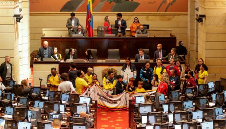 Plantón deportistas