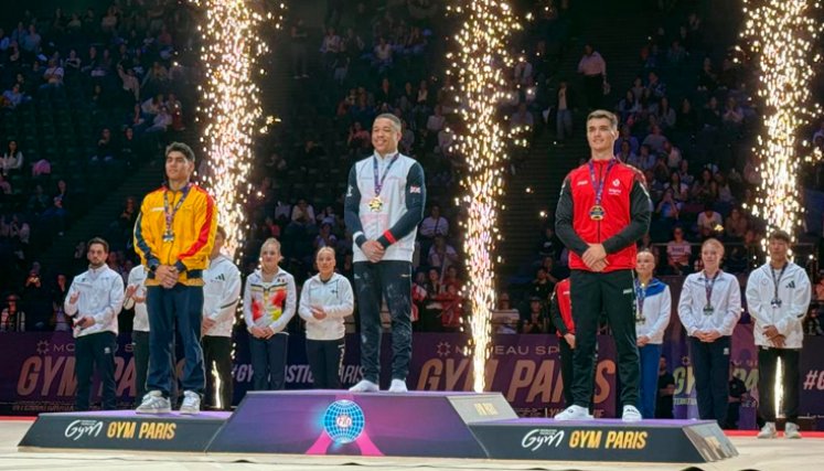 Ángel Barajas en la Copa Mundo. Foto cortesía