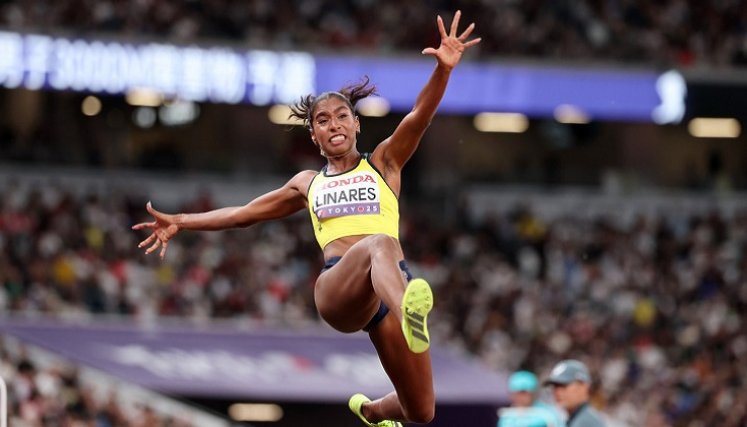 Natalia Linares la nueva figura del salto largo colombiano.