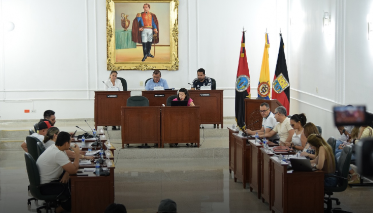 Sesión de la Asamblea Departamental.
