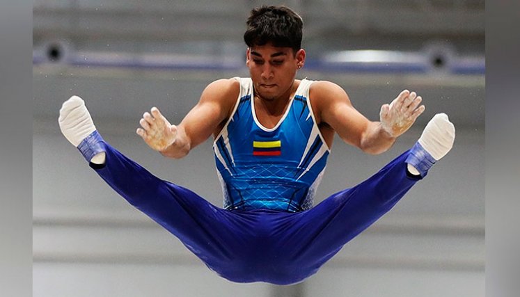 Camilo Vera gimnasta cucuteño. 