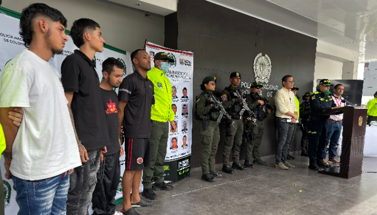 Captura de delincuentes en Cúcuta.