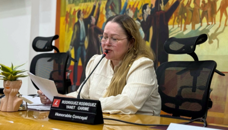 Carime Rodríguez, presidenta del Concejo de Cúcuta.