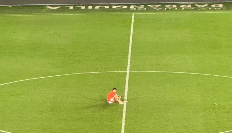 James Rodriguez en el Metropolitano. Foto tomada de X, Juan Felipe Cadavid