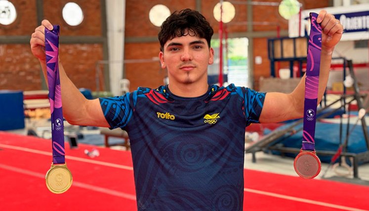 Jorman Álvarez, gimnasta de Norte de Santander. 