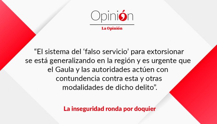 La inseguridad ronda por doquier