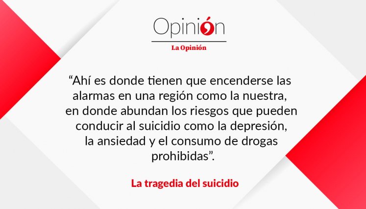 La tragedia del suicidio