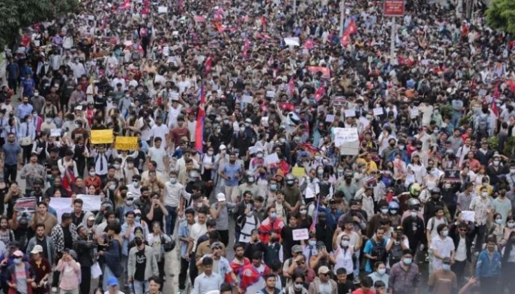 PROTESTAS EN NEPAL