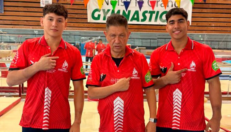 Yan Dairo Zabala, Jairo Ruiz y Ángel Barajas. 