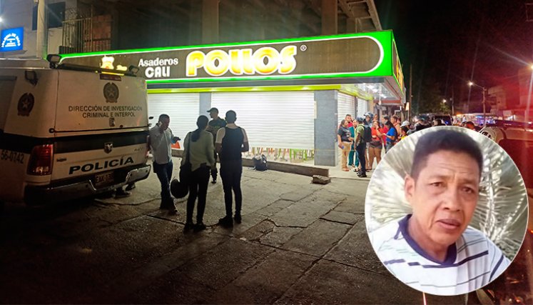 Dos sujetos en moto llegaron al restaurante. Uno de ellos se bajó, ingresó y disparó a padre e hijo. / Foto Cortesía