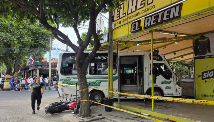 Accidente en el reten