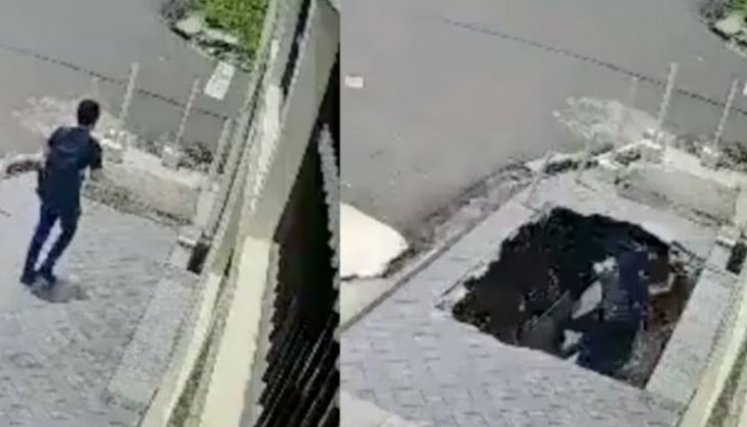 El hueco se lo tragó. 