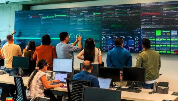 CENTRO DE SEGURIDAD EN BANCOLOMBIA / COLPRENSA / EL COLOMBIANO 