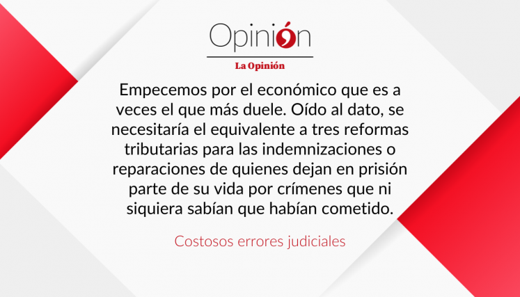 Costosos errores judiciales