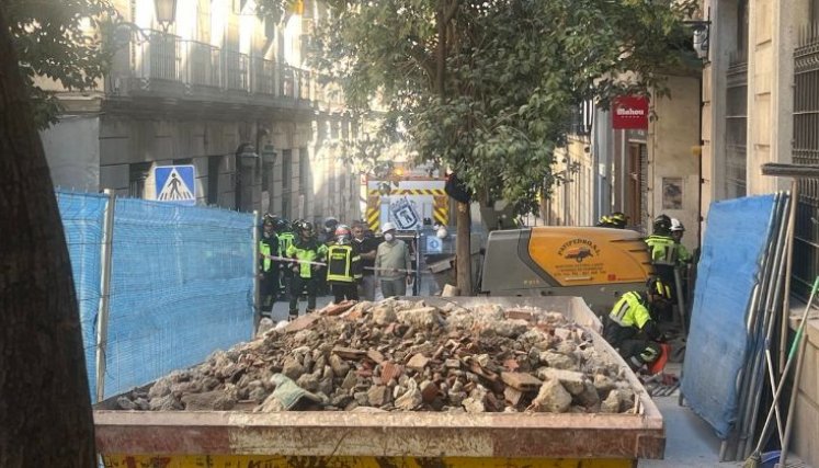 COLAPSÓ UN EDIFICIO EN ESPAÑA / CORTESÍA 