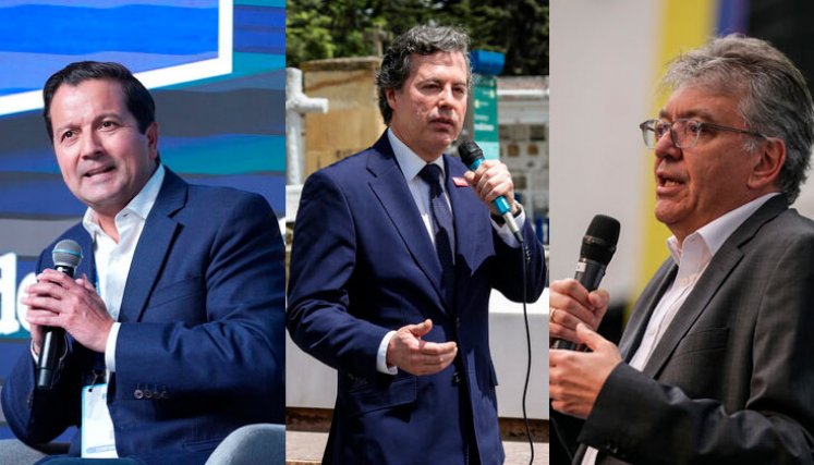 David Luna, Juan Manuel Galán y Mauricio Cárdenas 