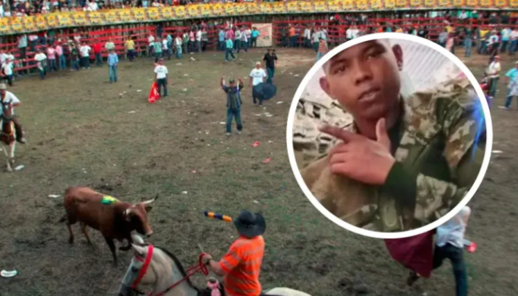 Joven soldado murió en una corraleja