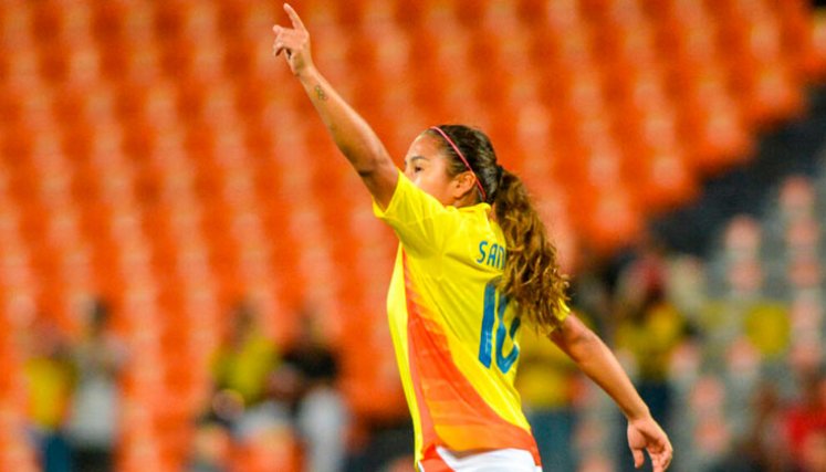 Leicy Santos. Foto cortesía Federación Colombiana de Fútbol