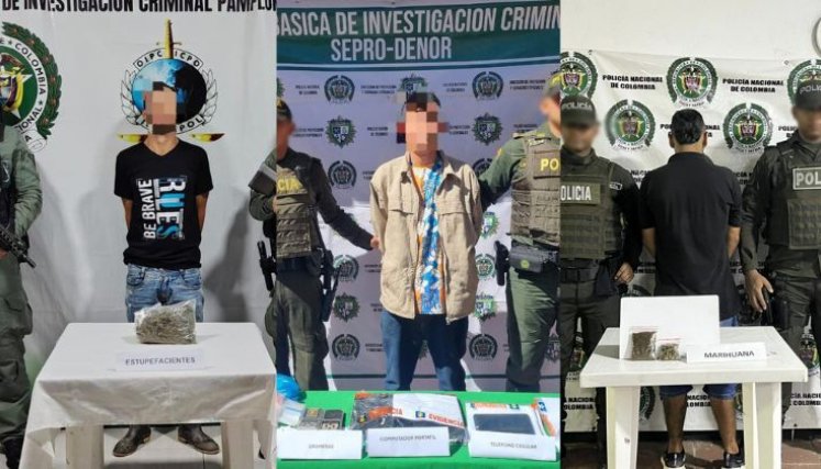 Oscar Rojas, Oscar Rico y Carlos Arias 