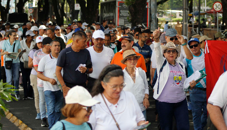 Manifestación de maestros en Cúcuta.