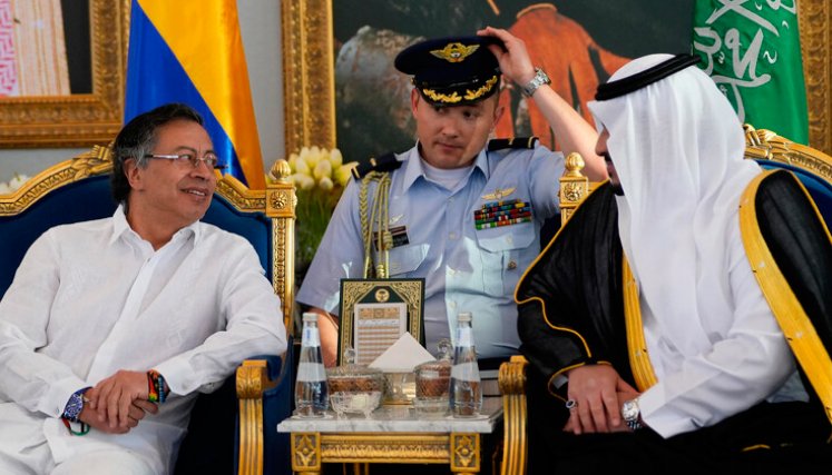 Gustavo Petro en su visita por Arabia Saudí (Cortesía: Presidencia)