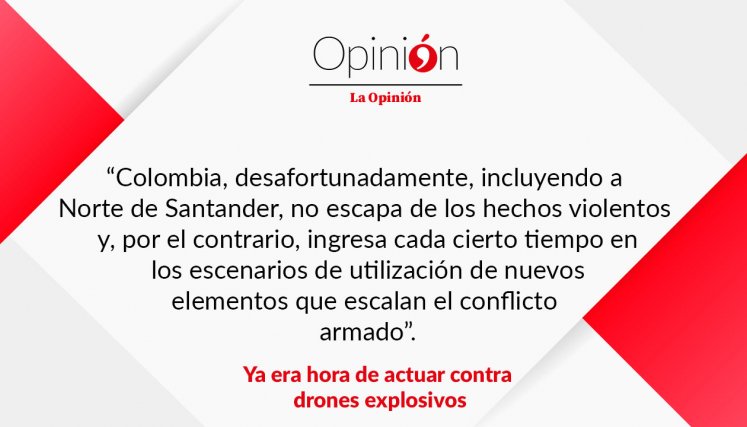 Ya era hora de actuar contra drones explosivos