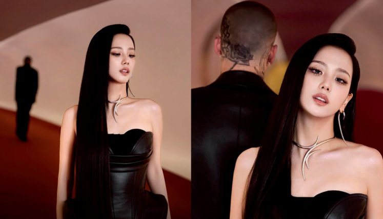 Zayn y Jisoo de Blackpink. Fotos tomadas de @sooyaaa__