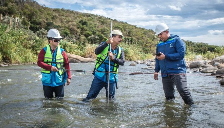 Corponor adelanta mediciones permanentes al nivel de las aguas del río Pamplonita/Foto cortesía