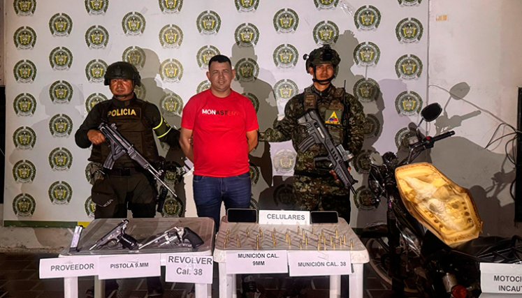 Armas decomisadas. / Foto Cortesía