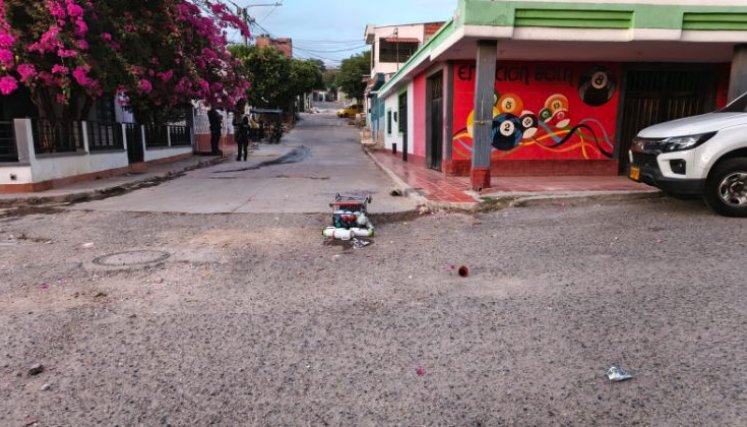 En la calle 4 con avenida 9 del barrio El Rosal fue asesinado el vendedor de tintos./Foto cortesía